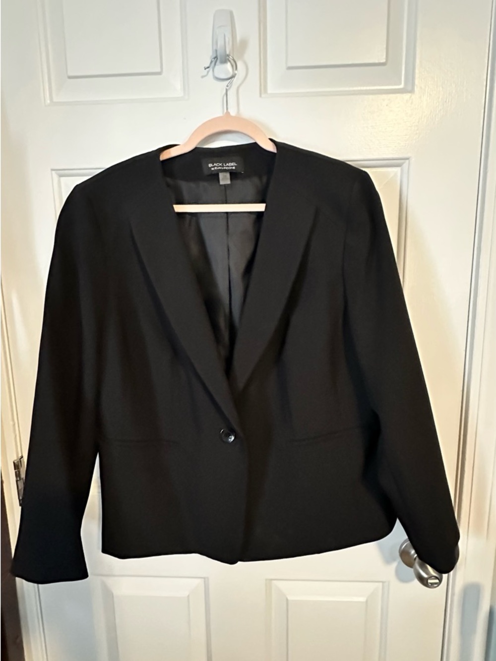 Evan Picone Black Single-Button Women's Blazer